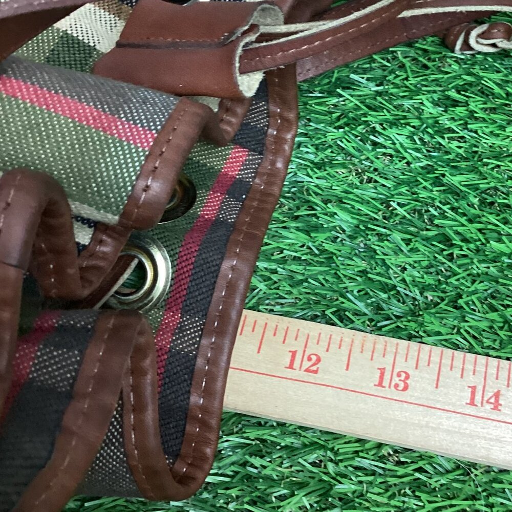 Vintage Heckathorn Plaid Bucket Bag - Picture 10 of 13